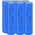 Yuntunele 6 Packs 18650 Rechargeable Battery 3.7V 3500mAh 18650 Flat Top Battery for Headlights etc