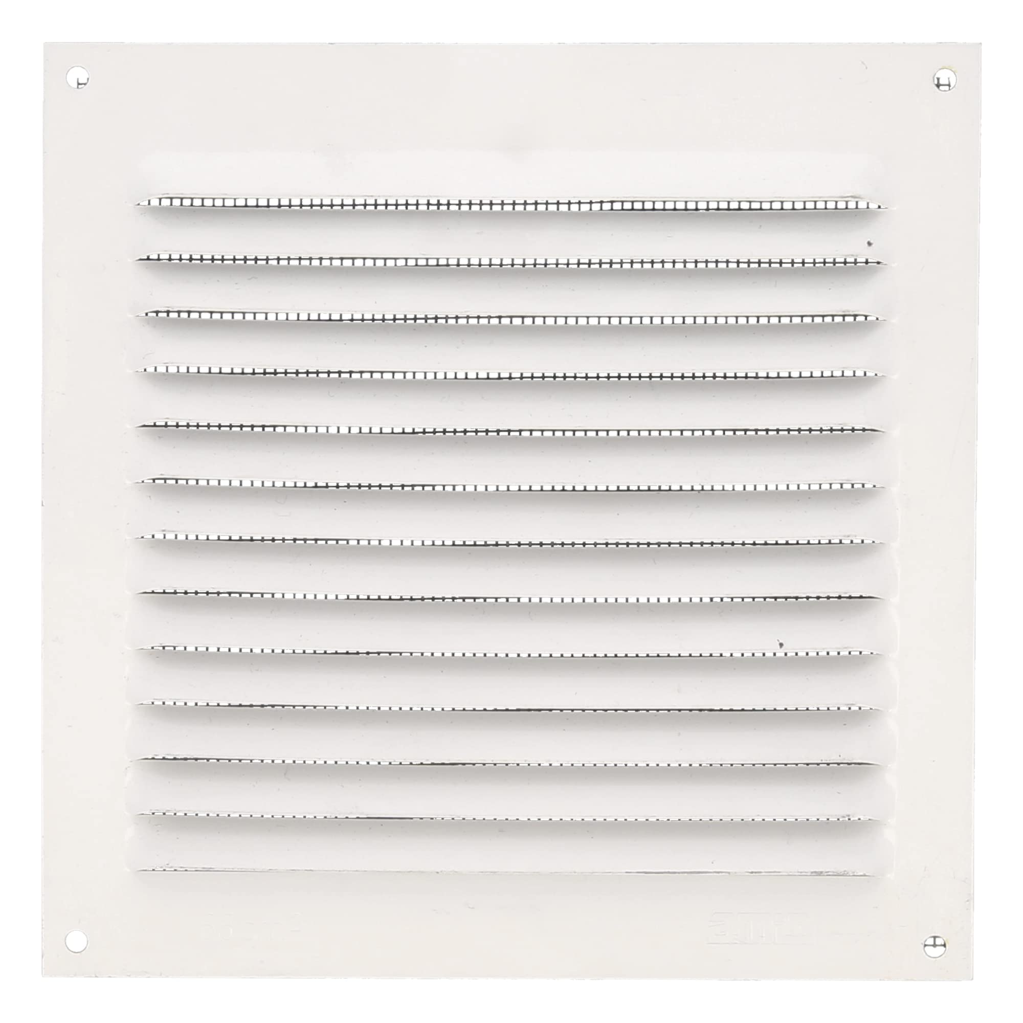Amig - Square Aluminium Grille with Mosquito Net - Ventilation Grills for Air Outlet - Ideal for Ceiling in Kitchen and Bathroom - Measures 150 x 150 mm - White