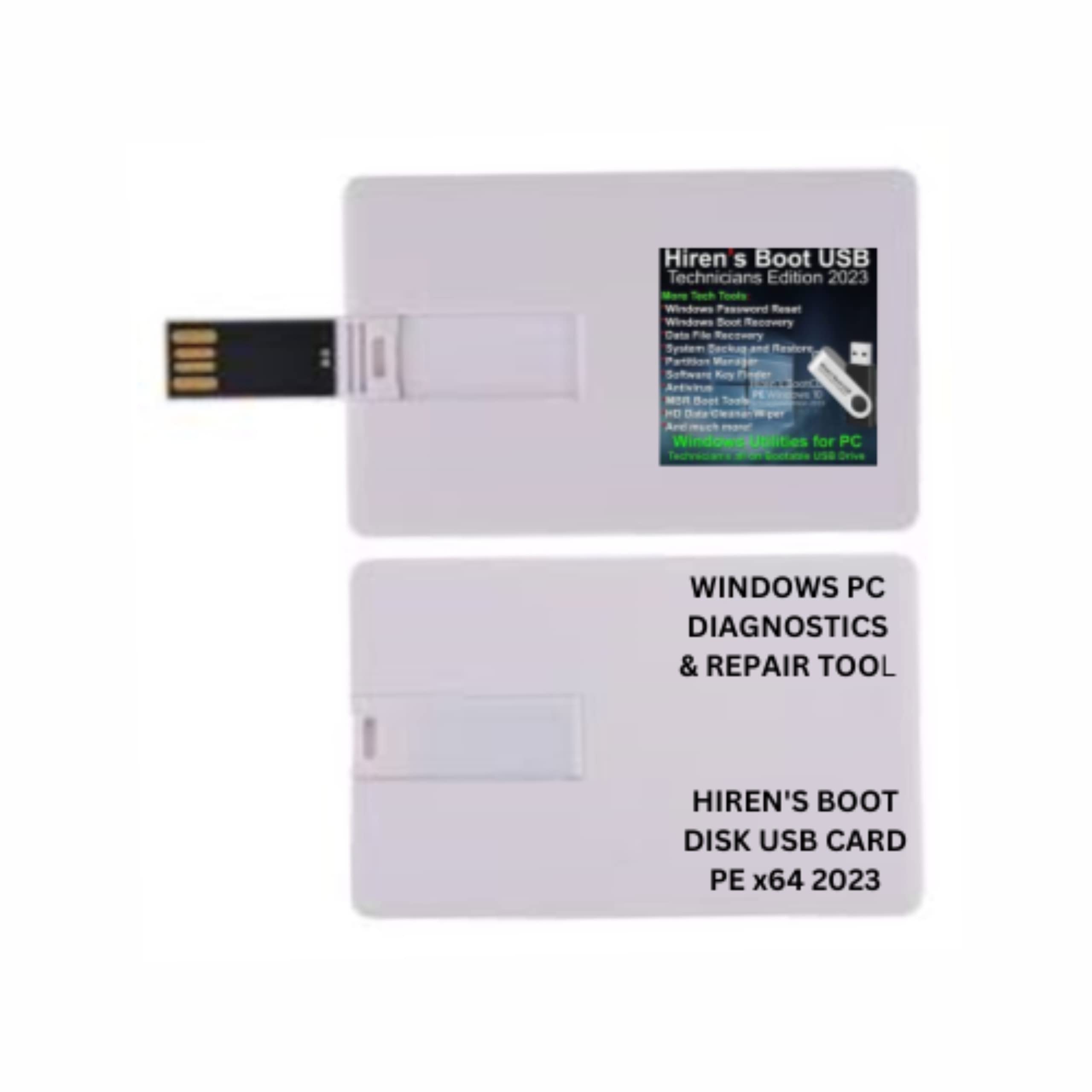 Hiren's Boot PE x64 bit USB Card Software Repair Tools Suite 2024