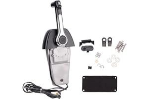 NEWMAIX Outboard Engine Remote Control Box for Yamaha,704-48205-P1 Marine Control Box 704 Single Binnacle Top Console Mount Push To Open Single Engine Outboard Throttle Control Box