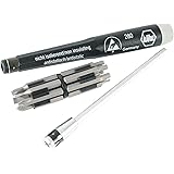 Wiha 75095 Micro Bit Set with ESD Safe Handles, Slotted, Phillips and Hex Metric, 16 Piece