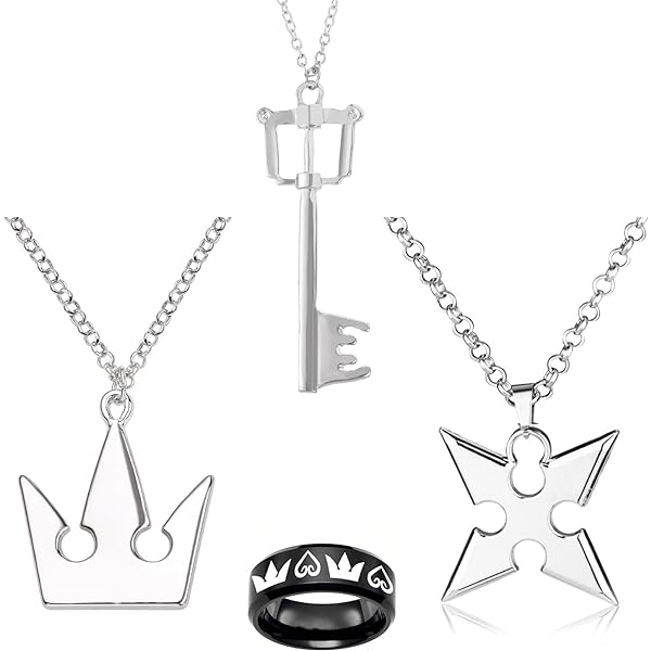 Amazon.com: HJYZY 4 pcs King H. Ring Jewelry Sora's Crown