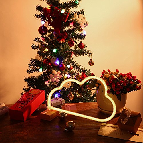 Clouds Signs Wall LED Neon Light, Decor Night Lamp for Chistmas, Wedding Birthday Party & Bedroom