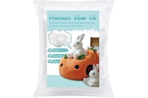 Dercuy Filling Stuffing, 75g/2.64oz Fiber Filling Stuffing, Stuffing for Crochet, Crochet Stuffing, Polyester Fiberfill Stuffing