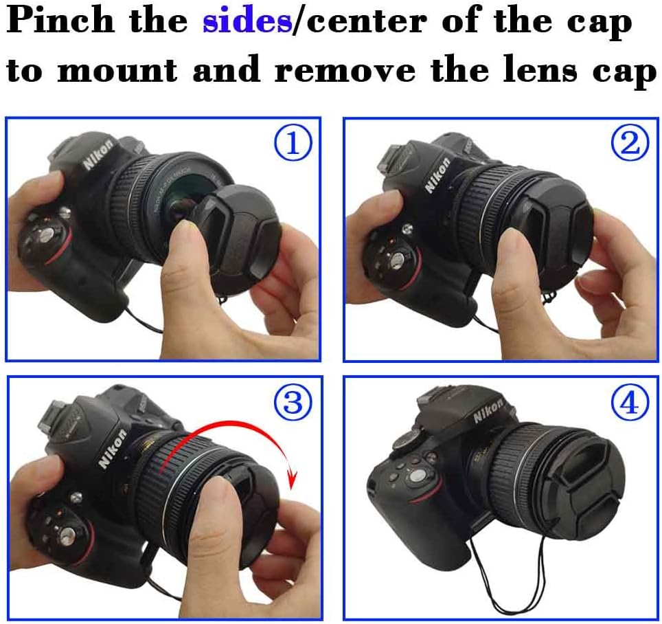 2 Pack Ulbter 55mm Lens Cap Cover With Keeper For Af P Nikkor 18 55mm F 3 5 5 6g Vr Lens For Nikon D5600 D5500 D5300 D3500 D3400 D3300 D70 D7100 Dslr Camera Lens Cap Lens 2 Pack Ulbter 55mm Lens Cap Cover With Keeper For Af P Nikkor 18 55mm F 3 5 5 6g Vr Lens For Nikon D5600 D5500 D5300 D3500 D3400 D3300 D70 D7100 Dslr Camera Lens Cap Lens