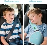 URAQT Car Seat Belt Pads 2Pcs Panda Blue Universal Seat Belt Covers Kids view 5