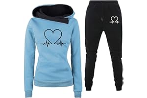 JMMSlmax 2 Piece Women Outfits Sets Fall Winter Sweatshirt Tracksuit Sport Suit Women Hoodie Tracksuit Jogger Pant Outfits