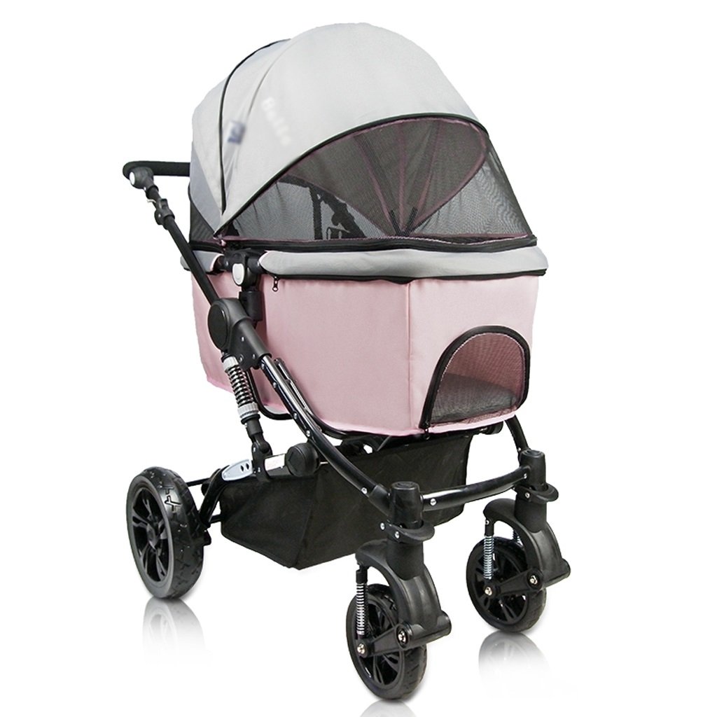 色 トロリー 大型ペットカートハイエンド犬のトロリーレスキュー犬四輪の屋外旅行パッケージボックス Chs Brown Pink Pink B07pm4j2b7 キャリーコンテナ 21年激安 Www Hcrc Ca Gov