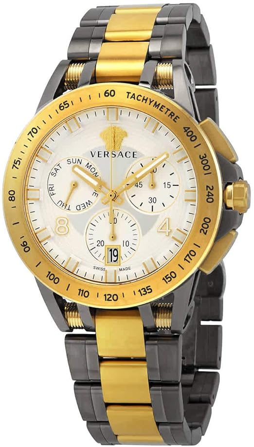 versace silver sport tech watch