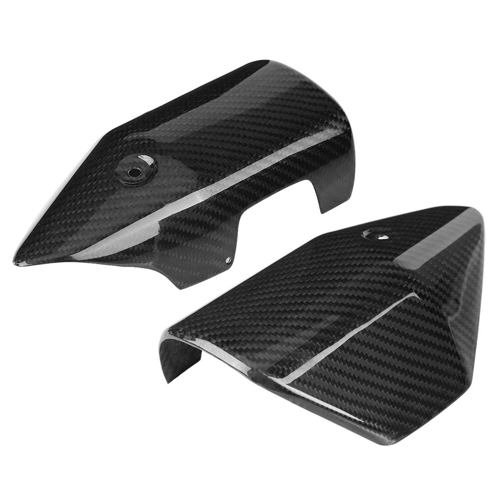KIMISS Carbon Fiber Motorcycle Heat Shield Exhaust Muffler Pipe Cover