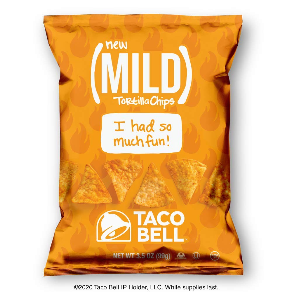 Taco Bell Tortilla Chips Mild Flavor Flavorful Gluten