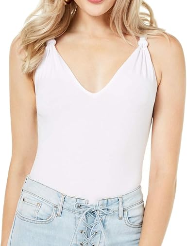 white spaghetti strap bodysuit