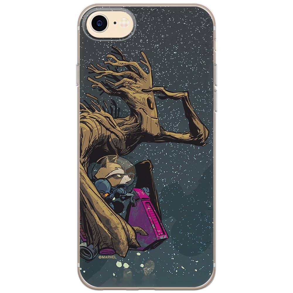 ERT GROUP mobile phone case for Apple Iphone 7/8/ SE 2/ SE 3 original and officially Licensed Marvel pattern Guardians of the Galaxy 003 adapted to the shape of the mobile phone, case made of TPU