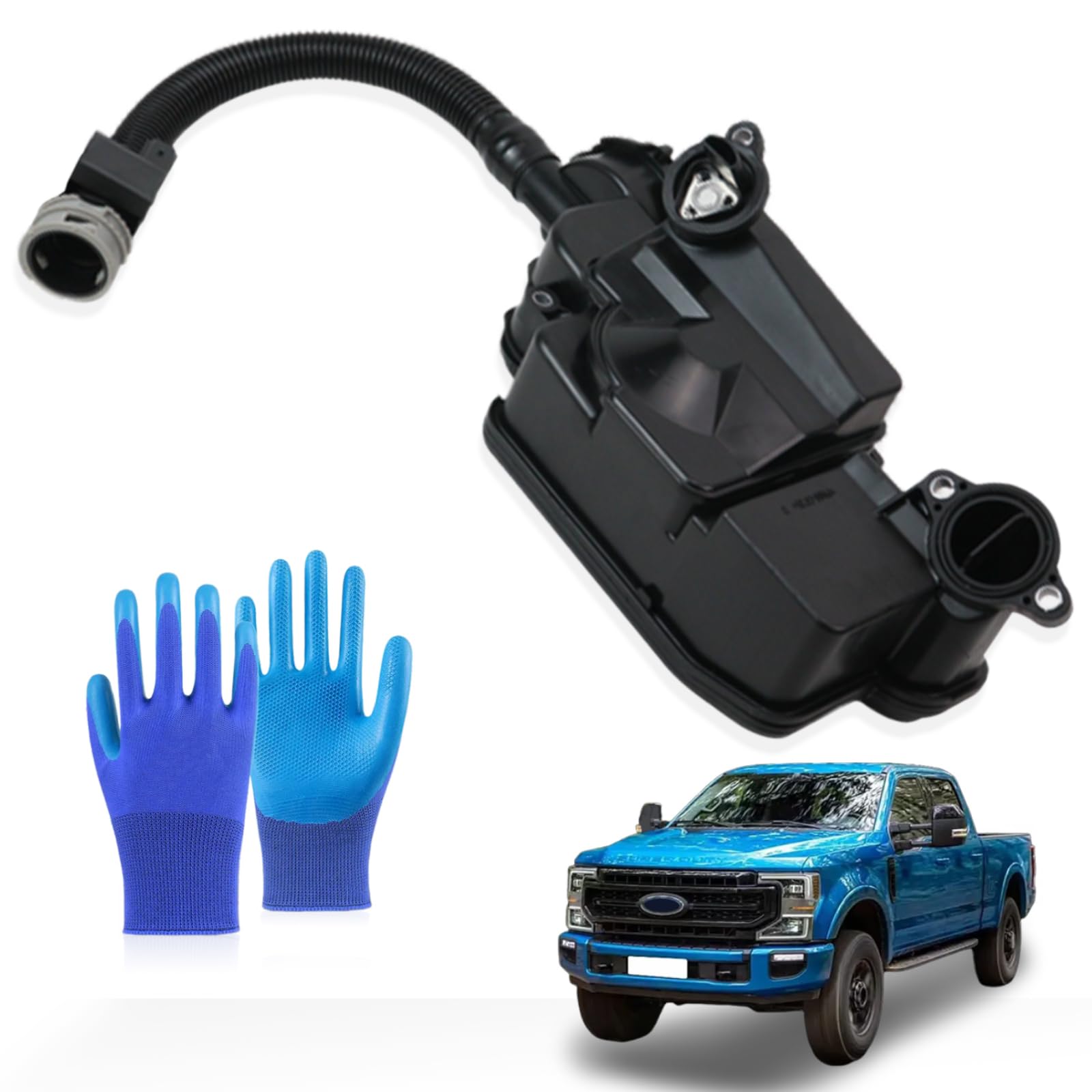 Photo 1 of DC3Z6A785C Engine Oil Separator Assembly Compatible with Ford F250 F350 F450 F550 2011-2016 Super Duty 6.7L Powerstroke Diesel PCV CCV Vent Valve Engine Crankcase