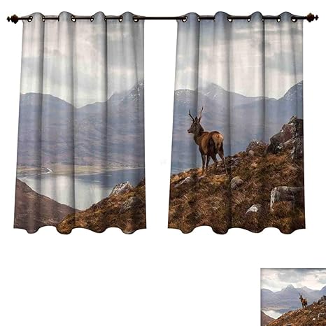 Amazon Com Rupperttextile Deer Bedroom Thermal Blackout Curtains