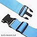 4 Packs Luggage Straps and Add A Luggage Belts, AFUNTA Adjustable Suitcase Belts Travel Bag Attachment Accessories - Blue, Black