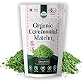ONE WITH TEA Matcha Powder USDA ORGANIC Ceremonial, Hot or Iced Matcha, Smoothies Authentic Japanese Green Tea Powder, MADE IN JAPAN 1 OZ