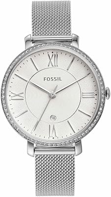 Jacqueline Montre pour femmes, mouvement à quartz avec bracelet en acier inoxydable et cuir