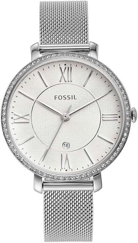 Jacqueline Montre pour femmes, mouvement à quartz avec bracelet en acier inoxydable et cuir