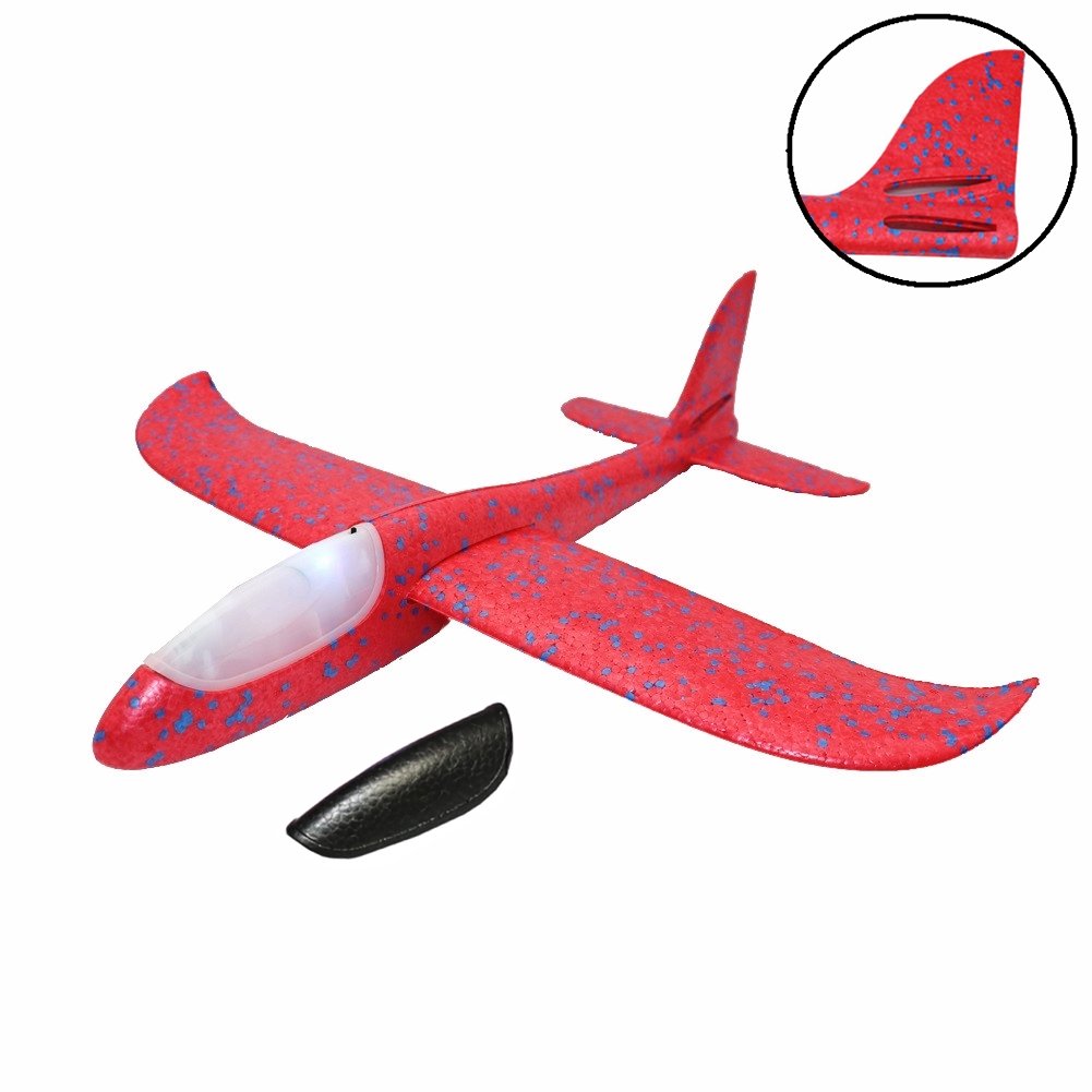 Environmental EPP Foam Glider Airplane With LED Light Night Flight Head