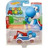Hot Wheels Super Mario Light Blue Yoshi Character Cars