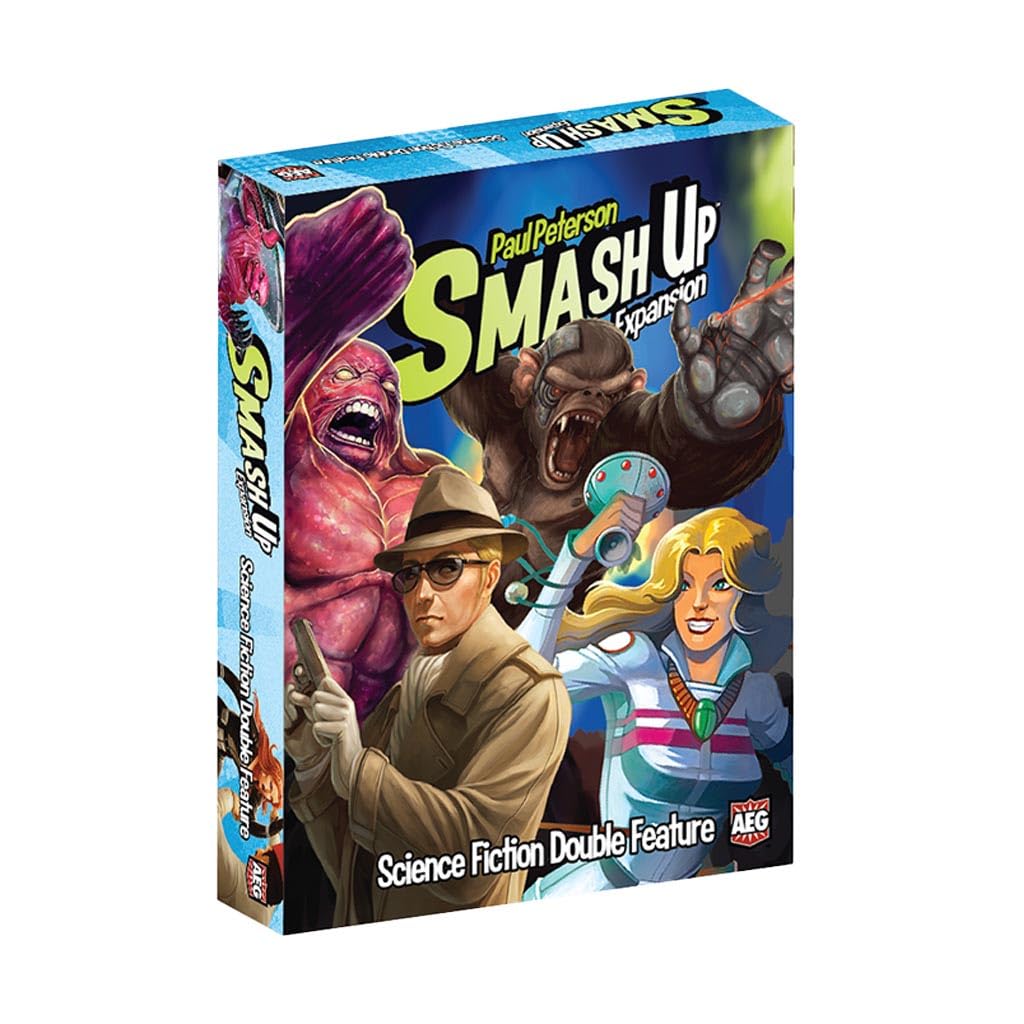 AEG Alderac Entertainment Group | Smash Up Science Fiction Double Feature | Card Game for 2 tot 4 Players in English | Standalone Expansion | Ages 12+