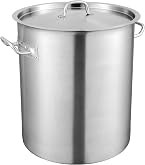 MOOTACO Stainless Steel Stock Pot, 36 Liters Induction Stockpot