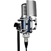 TAKSTAR SM-9 XLR Condenser Studio Microphone with 34mm Large Diaphragm | 20Hz-20kHz Response, 135dB SPL, Ultra-Low Noise (&le;23dBA), Shock Mount Included, 48V Phantom Power Required