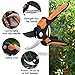VicTsing Professional Graden Pruner Kit, Bypass Gardening Hand Shears and Micro-Tip Snip Sharp Blades Clipper with Portable Oxford Pouch, Perfect Tools Set for Comfortable Trimming（Set of 2）