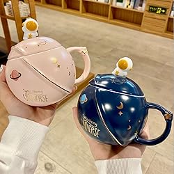 HwaGui - Cute Astronaut Mug With Lid And