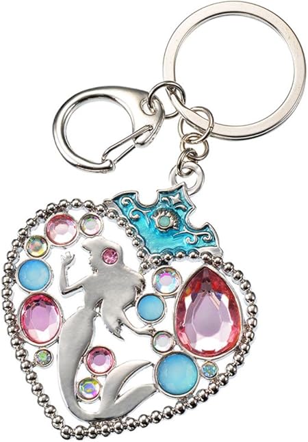 Amazon ディズニーストア アリエル ジュエリー キーホルダー ディズニープリンセス アニメ 萌えグッズ 通販