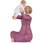 Grandma Gifts,Grandma Birthday Gifts for Women,Gifts for Grandma,First Time Grandma Gifts,Grandmother Gifts for Christmas,Grandmother Grandson Grandkids Resin Figurines Statue Gift Ideas (Purple)