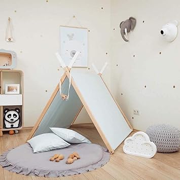 light grey baby room