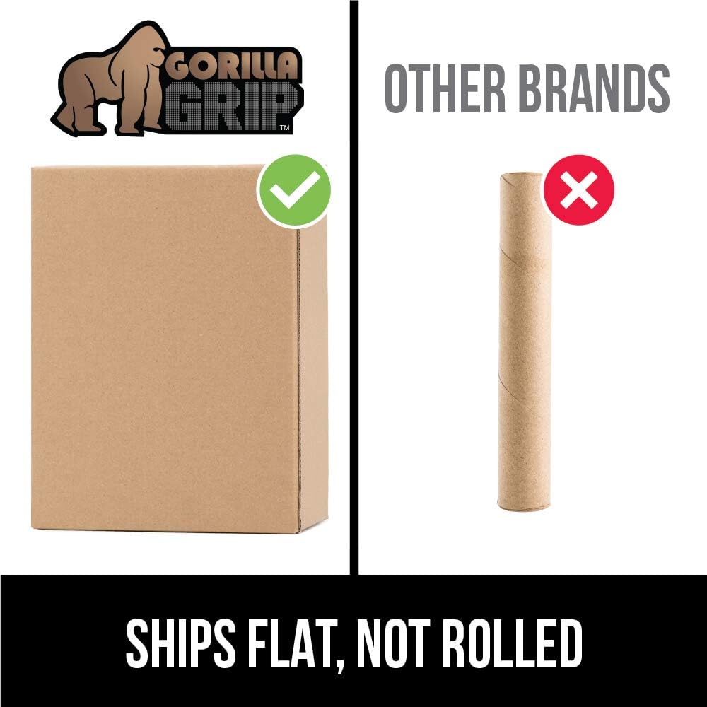 Gorilla Grip Premium Polycarbonate Studded Chair Mat for Carpeted Floor, 48x36 Heavy Duty Easy Glide Transparent Mats for Desk Chairs, Good for Desks, Office and Home, Protects Floors, with Lip, Clear: Home & Kitchen