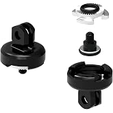 LEZYNE LED qPRO Mount Compatible with GoPro | CNC-Machined Aluminum Construction, Lightweight Design, Quick-Release System, Ultra-Secure Locking Mechanism