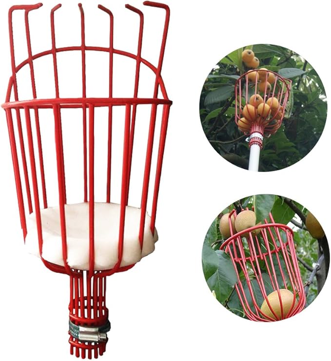 Fruit Picker Tool,Catcher Telescopic Aluminum Alloy Pole Fruit Deep