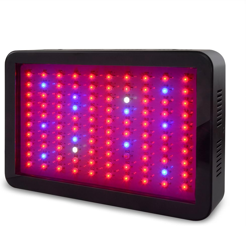 Amats LED Grow Light 300W, Full Spectrum UV IR Lighting Bulbs for Indoor Plant Hydroponics Veg Flower.