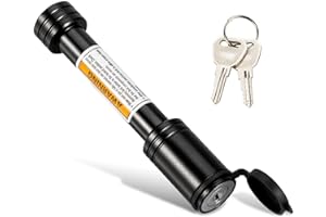 TOPSHINE Trailer Hitch Lock, Hitch Pin Lock with 5/8 Inch Diameter Anti-Theft Hitch Locking Pin for 2 Inch Receiver, Black