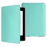 MoKo Case for Kindle Paperwhite, Premium Thinnest and Lightest PU Leather Cover with Auto Wake/Sleep for Amazon All-New Kindle Paperwhite (Fits 2012, 2013, 2015 and 2016 Versions), Light Blue