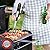 Digital Meat Thermometer for Grilling, Barbecue or Oven with Ready Alarm and Stainless Steel Fork