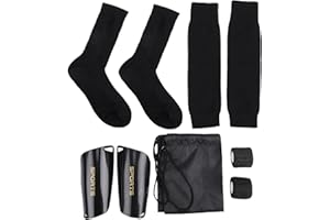SUNGOOYUE Football Grip Socks, Rubber Pads Non Slip Soccer Socks with Compression Leg Sleeves for Baseball Men Women Youth US