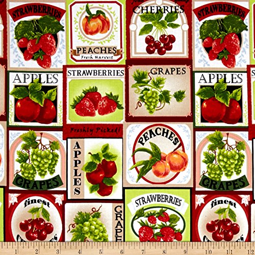 Fresh Harvest Fruit Labels, Multicolor