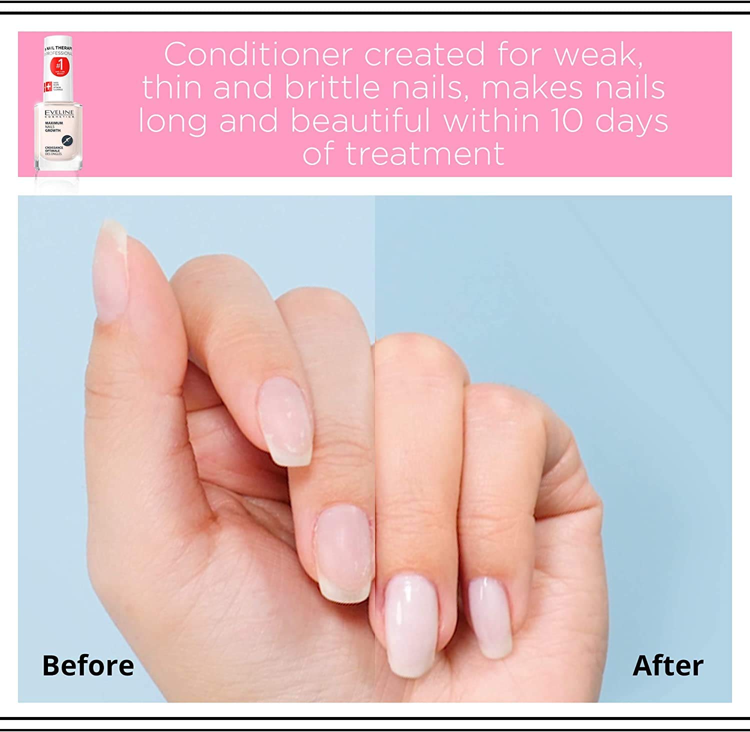 Eveline Cosmetics Maximum Nail Growth Quickener : Nail Thickening Solutions : Beauty