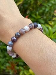Botswana Agate Crystal Bead Bracelet 8mm, Wholesale