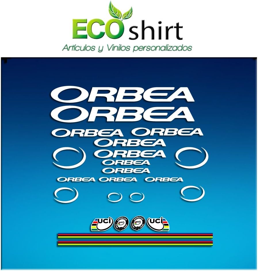 Ecoshirt 9K-ICI9-CJL3 Stickers Orbea R71 Vinyl Adesivi Decal Aufkleber Stickers, White