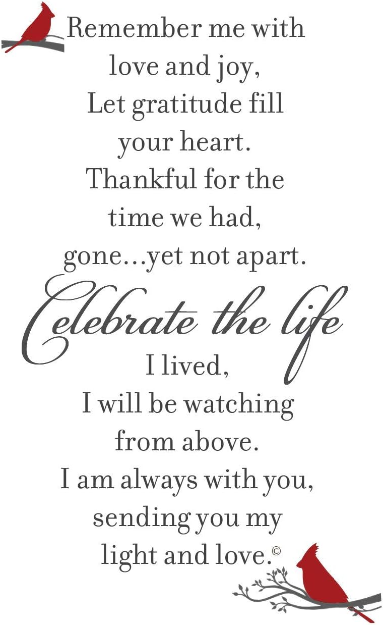 Celebration of Life Memorial Lantern with Flickering LED Candle-Thoughtful Bereavement/Sympathy Gift for Loss of Loved One (Black): Home & Kitchen
