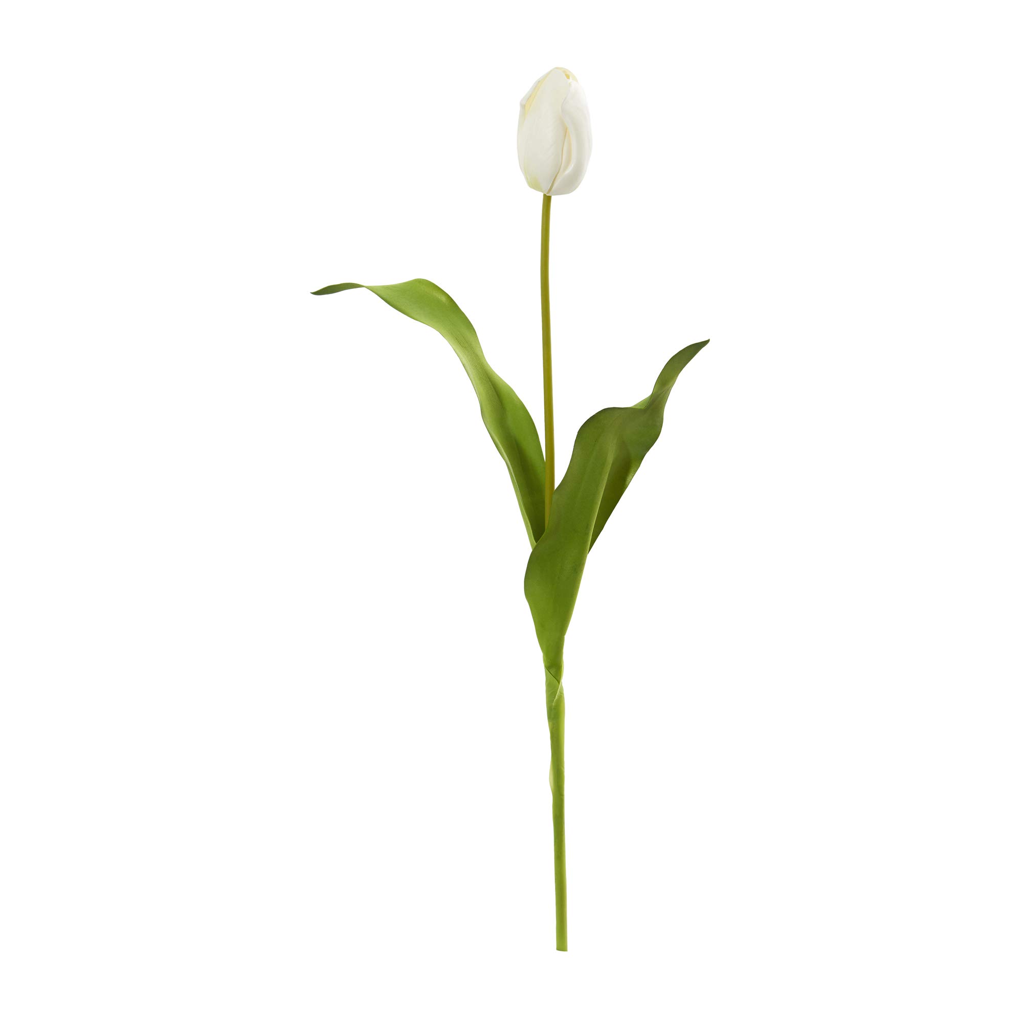 Nearly Natural Silk Flowers, Metal, White