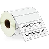 BETCKEY - 4" x 1" (102 mm x 25 mm) Multipurpose Labels Compatible with Zebra & Rollo Label Printer,Premium Adhesive & Perforated [1 Rolls, 1375 Labels]