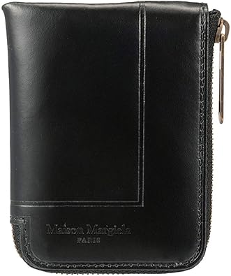 Amazon メゾン マルジェラ Maison Margiela Wallet S55ui0177 Pr425 900 メンズ 財布 二つ折り ウォレット ソフトレザー 黒 並行輸入品 シューズ バッグ