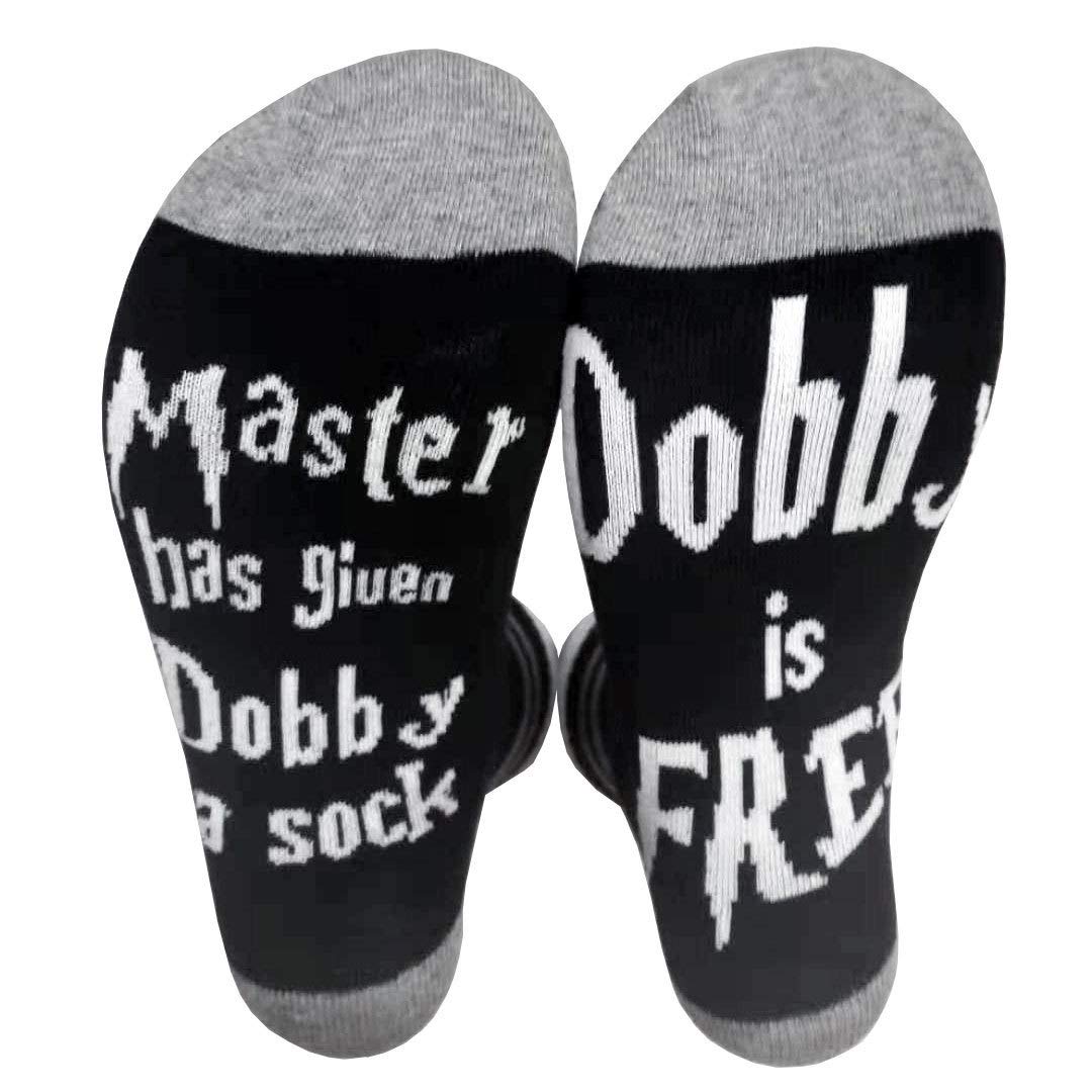 MOXHH Watching Movie Socks Christmas Letters Printed Women Winter Warm